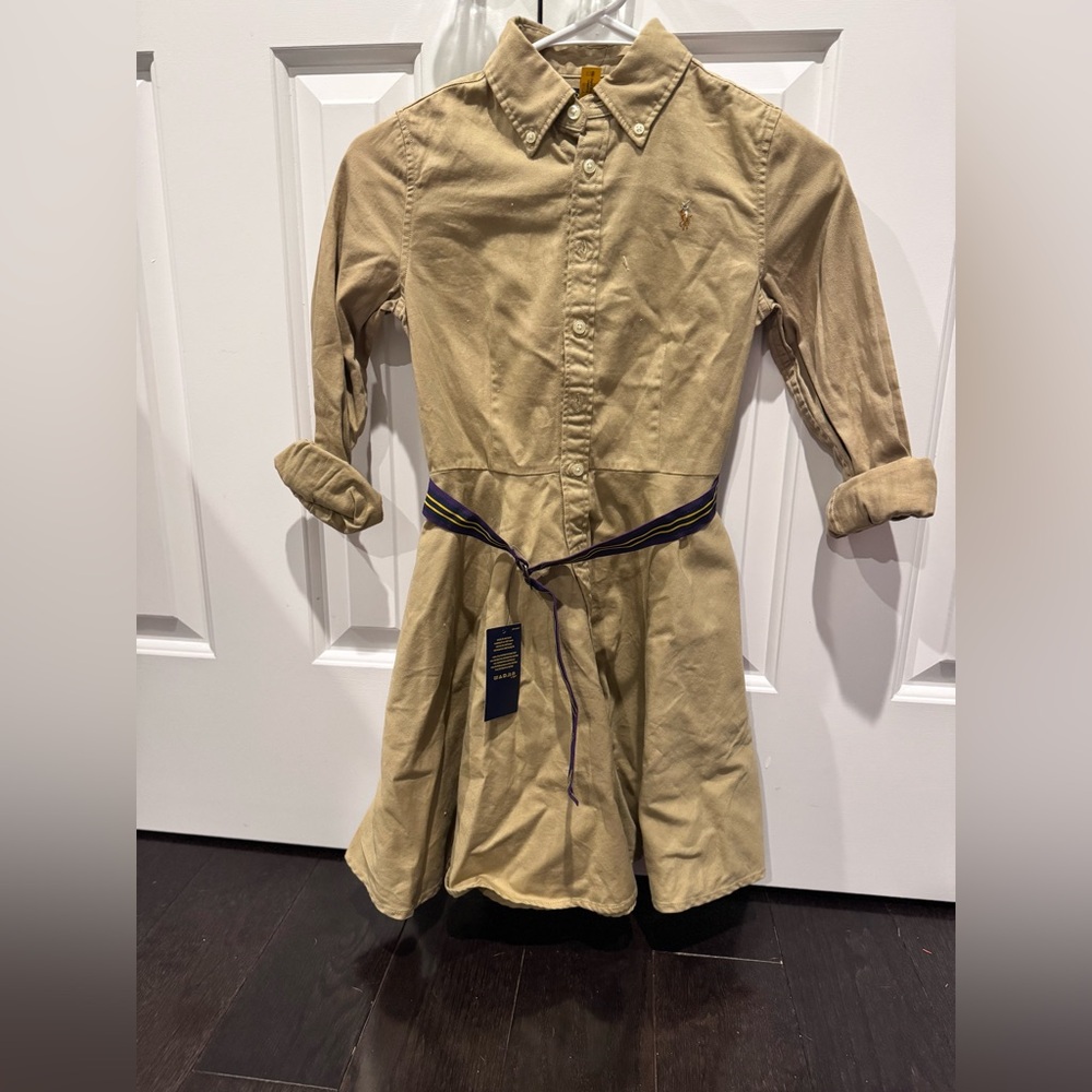 NWT girls size 12 Ralph Lauren Polo dress with belt